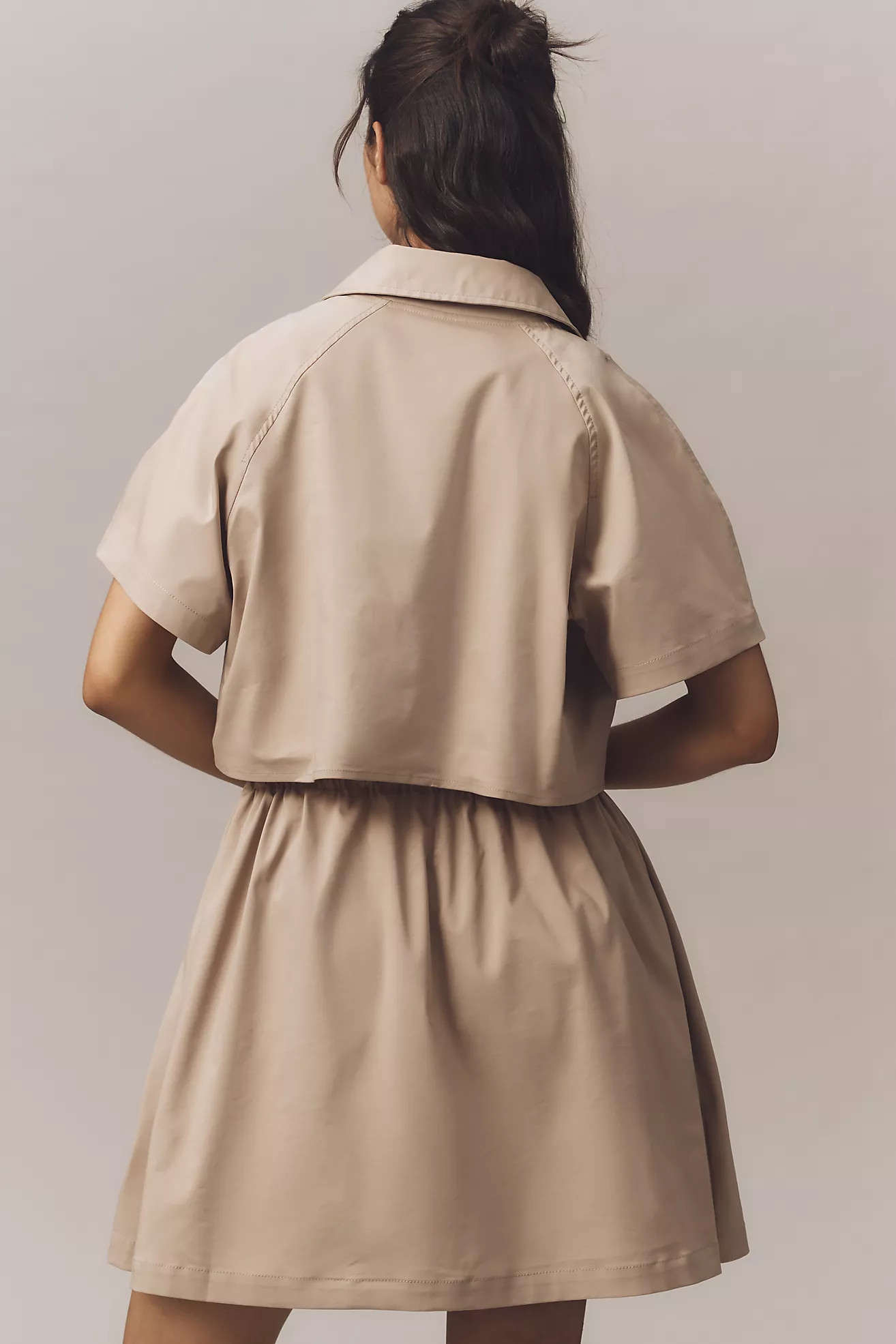 Exquise Short-Sleeve Twofer Mini Dress | Anthropologie (US)