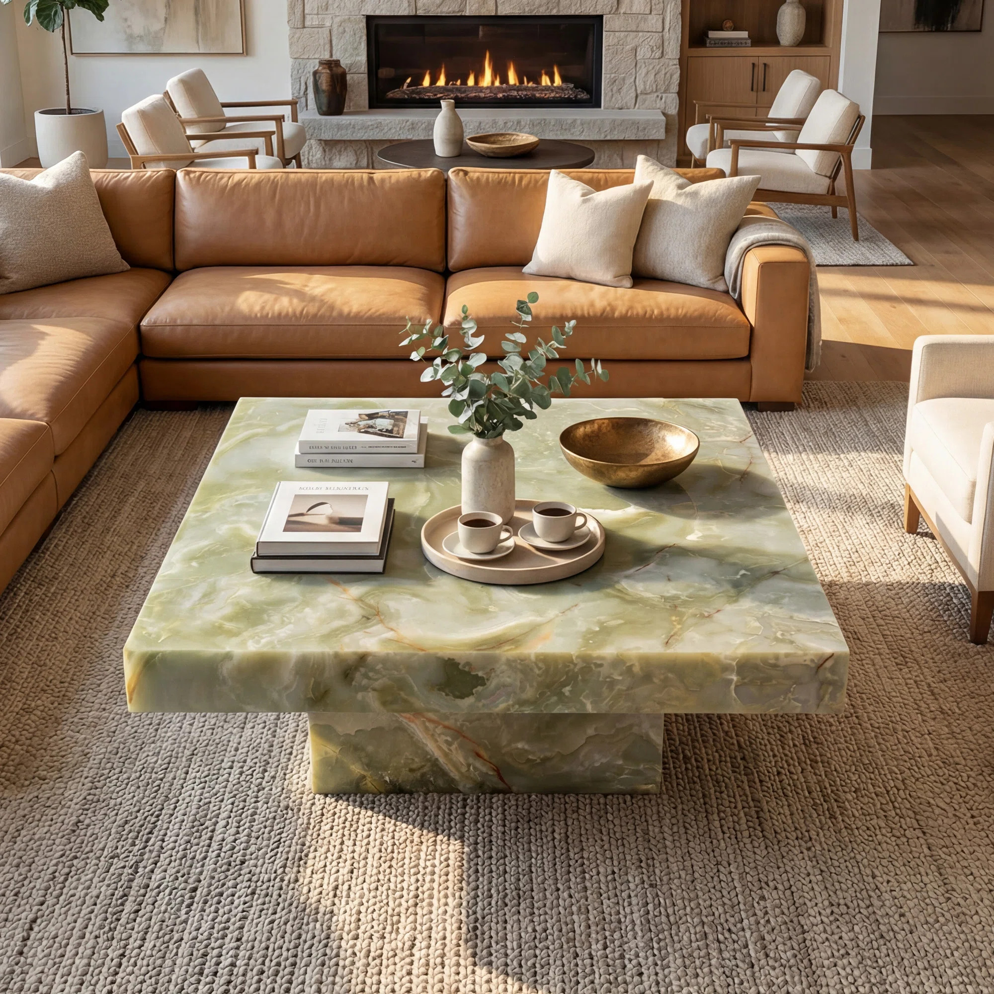 Ivy Bronx Modern Coffee Table With Stylish Texture Design - Wayfair Canada | Wayfair North America