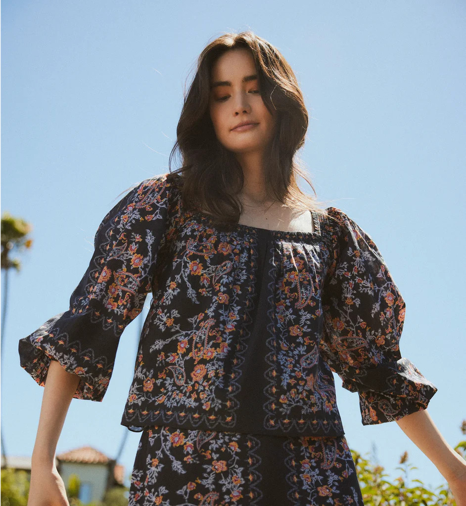 Lucille Blouse | Dark La Ramos | Cleobella