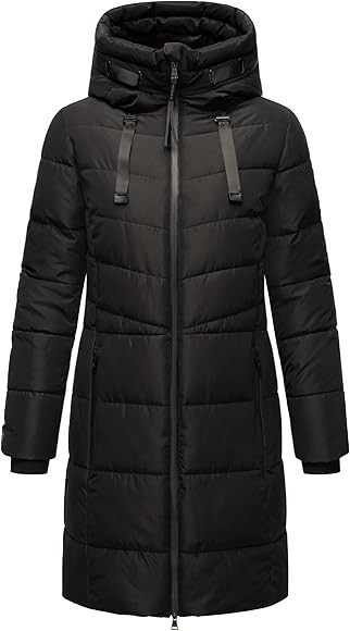 Marikoo Warm Winter Coat for Women | Quilted Jacket with Hood | Vegan Down Insulation | Thigh-Len... | Amazon (US)