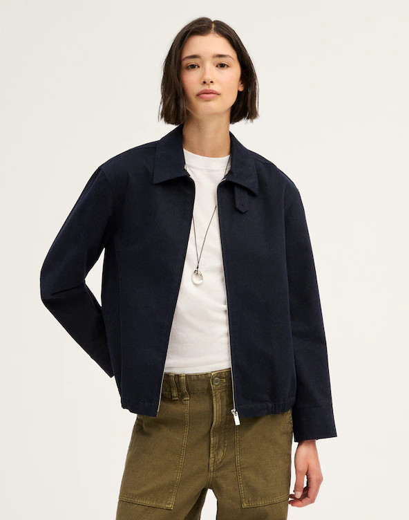 Relaxed Bomber Jacket in Cotton Twill | Madewell