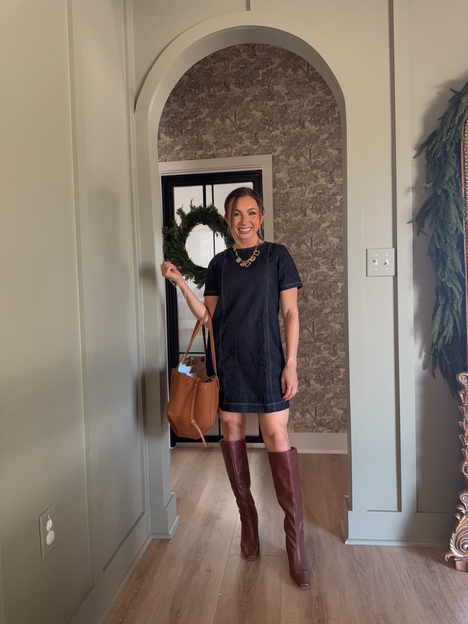 Keeping it simple and classic with this Old Navy dress (XS) and Amazon handbag and boots #FallDress #FallBoots 

Size XS dress 

#LTKmomlife #LTKStyleTip #LTKHoliday