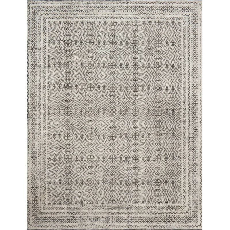 Watts Oriental Hand Knotted Blue/Natural Area Rug | Wayfair North America
