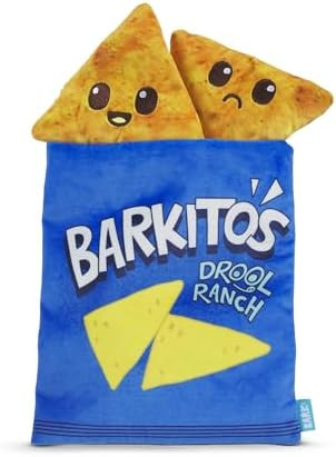 BARK Drool Ranch Chips Holiday Plush Dog Toy | Squeaky Fun for Medium Dogs | Amazon (US)