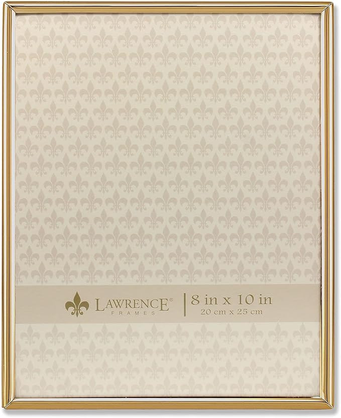 Lawrence Frames 8W x 10-Inch H Simply Gold Metal Picture Frame (670080) | Amazon (US)