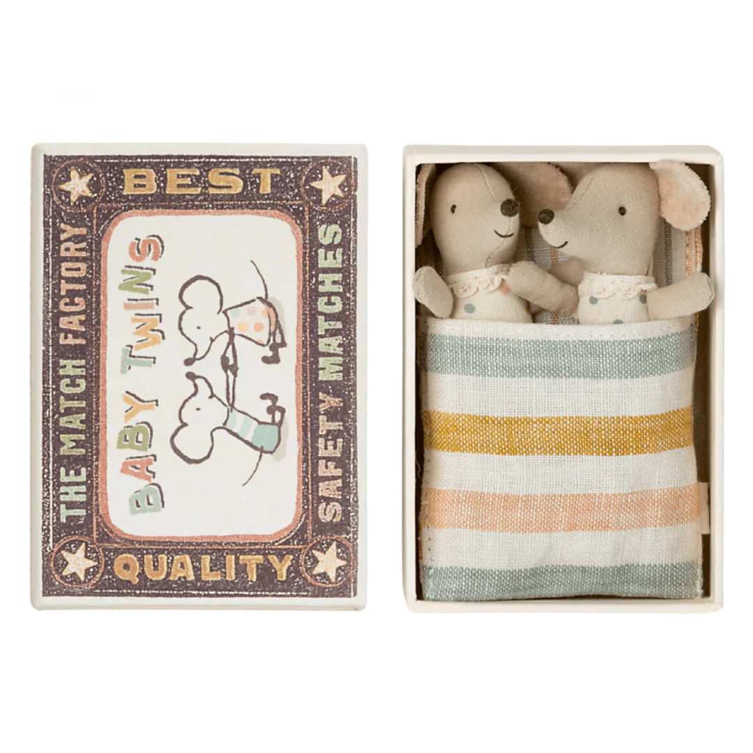Maileg Baby Mice, Twins in box | Ellifox