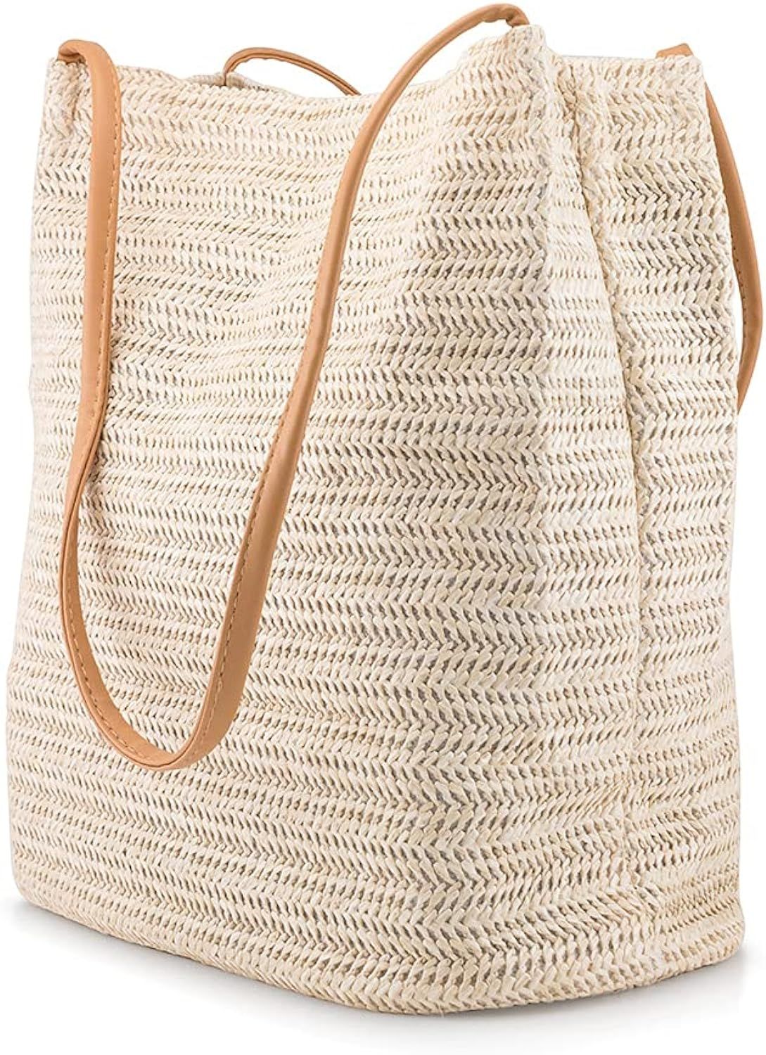 OCT17 Women Straw Beach Bag tote Shoulder Bag Summer Handbag | Amazon (US)