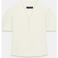 Zara - Textured Knit Jacket - Ecru - S - Woman | Zara US