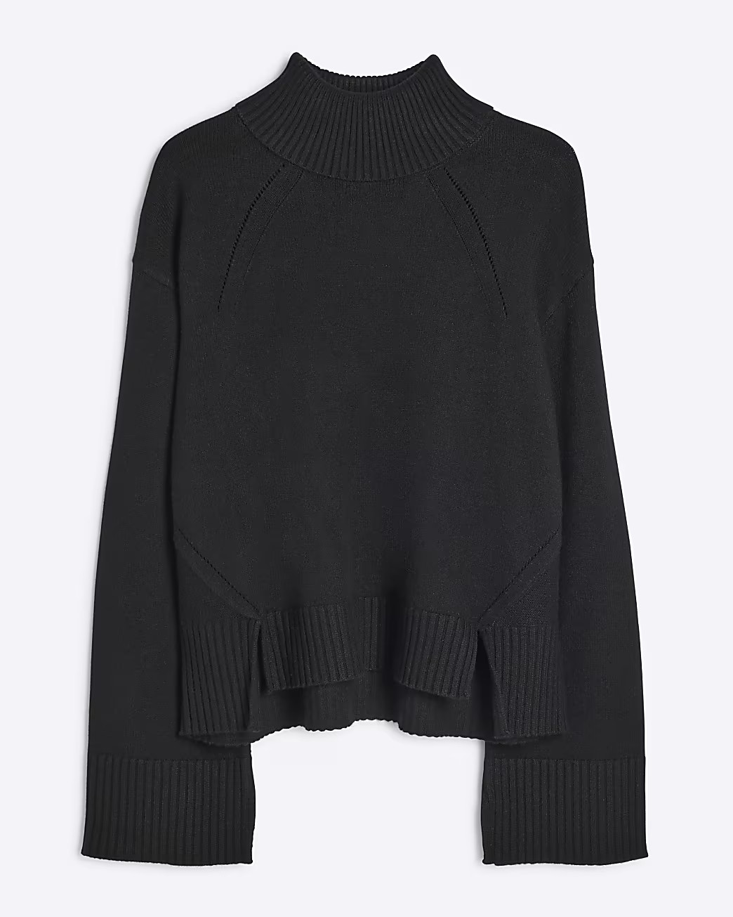Black High Neck Jumper | River Island UK & IE