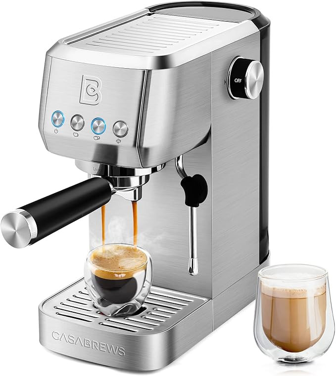 CASABREWS Espresso Machine 20 Bar, Professional Espresso Maker Cappuccino Machine with Steam Milk... | Amazon (US)