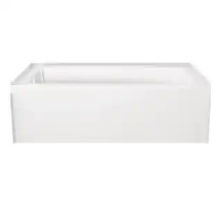 Classic 500 60 in. x 32 in. Alcove Deep Soaking Bathtub with Left Drain in High Gloss White | The Home Depot
