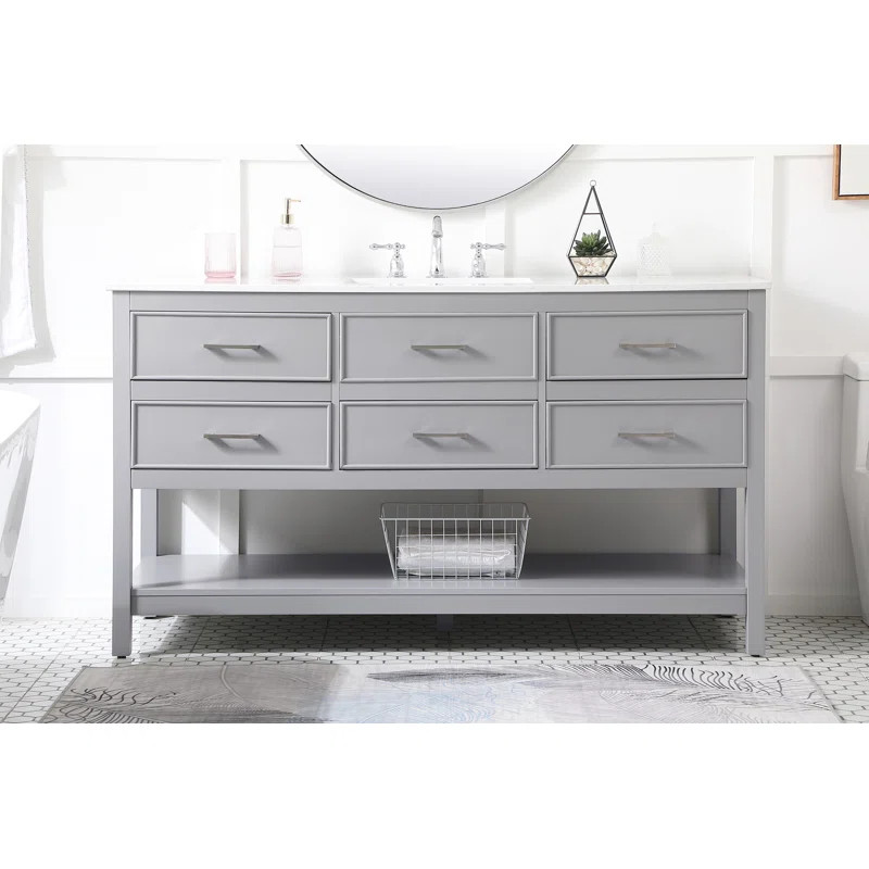 Giblin 60" Single Bathroom Vanity Set | Wayfair Professional