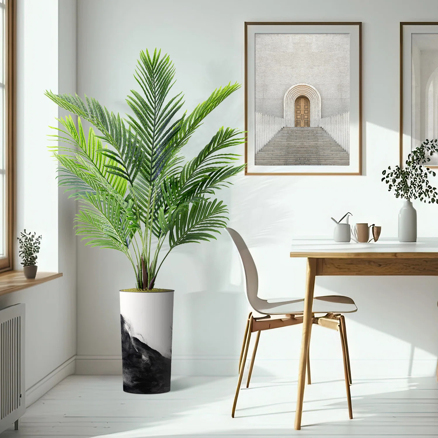 Artificial Plant In Planter, Fake Areca Tropical Palm Plant Home Decoration (Plant Pot Plus Plant... | Wayfair North America