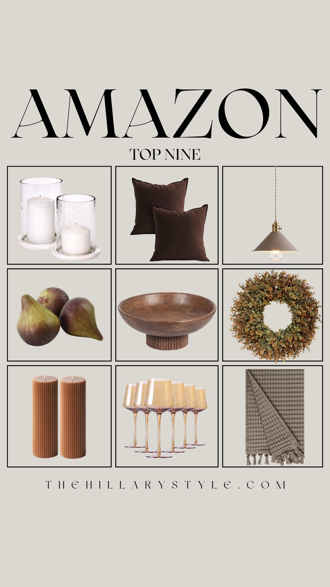 Cozy autumn refresh, elevated ✨ This curation has everything from a 26” fall wreath and amber stemware to ribbed pillar candles, marble hurricane sets, textured pillow covers, luxe wood bowls, and modern lighting. Perfect for elevating your seasonal tablescapes, living room accents, or entryway styling with timeless neutral tones. 

#LTKOver40 #LTKHome #LTKSeasonal
