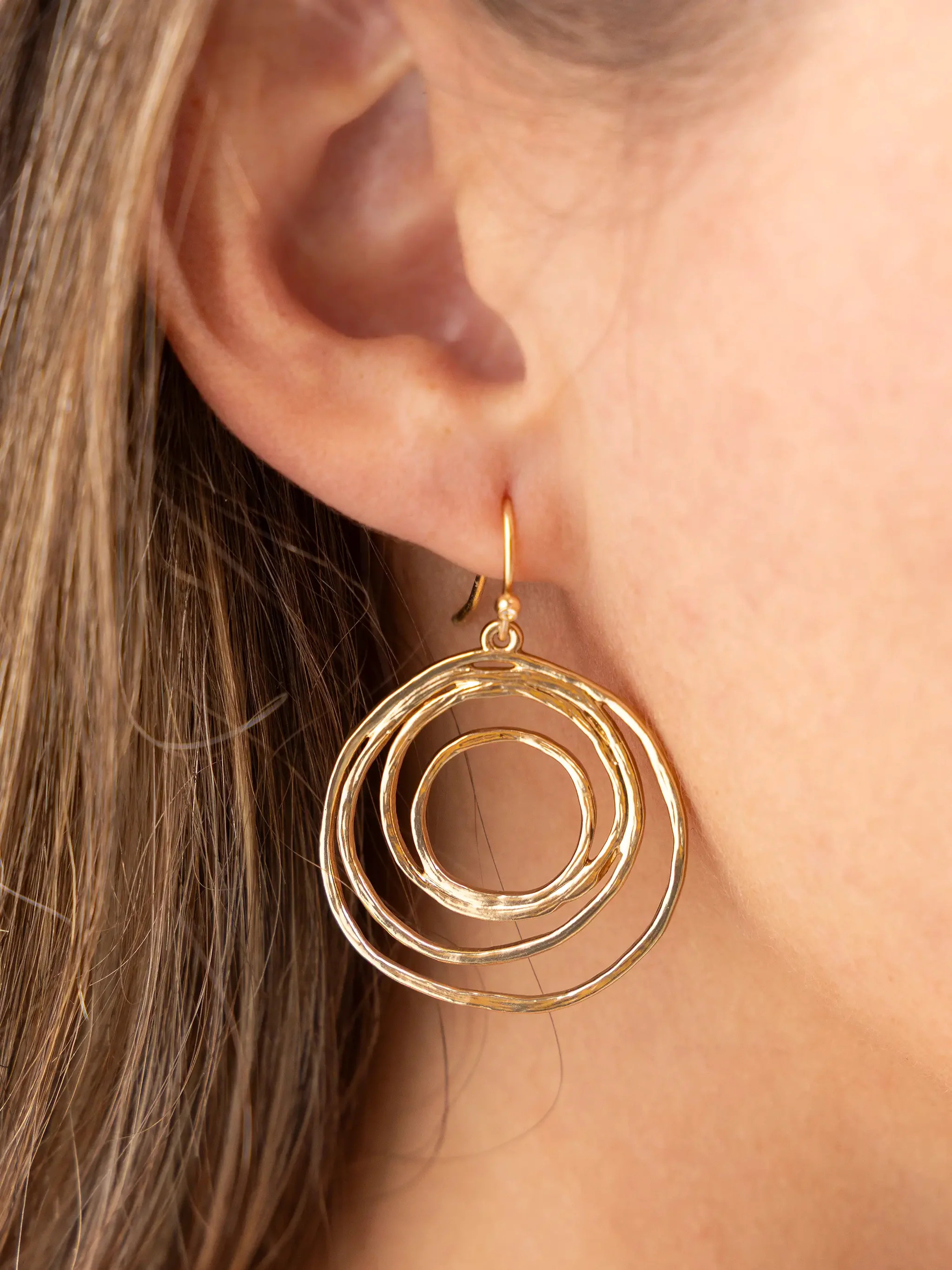 Spiral Gold Earrings | Natural Life