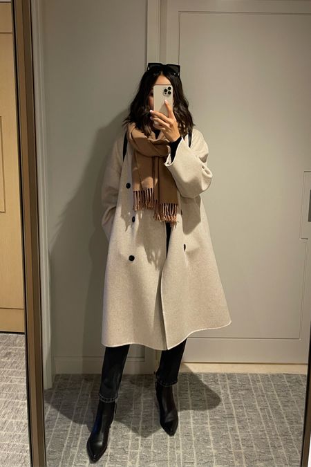 Fall outfit 

Cream/white coat xs — Mango [on sale! 30% off orders $220+ on almost everything]
Similar jeans from Abercrombie on sale
Linked similar booties 

#LTKsalealert #LTKSeasonal