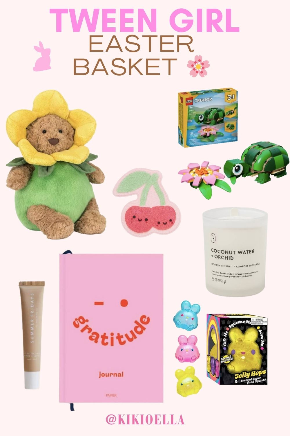 Tween girl Easter basket ideas 🐰🌸

A few sweet things I’d add to a tween Easter basket... cute Jellycat plush, LEGO, a gratitude journal, lip gloss, and a few fun little surprises.

Linked everything here if you’re putting one together.
 

 #LTKmomlife #LTKSeasonal #LTKKids