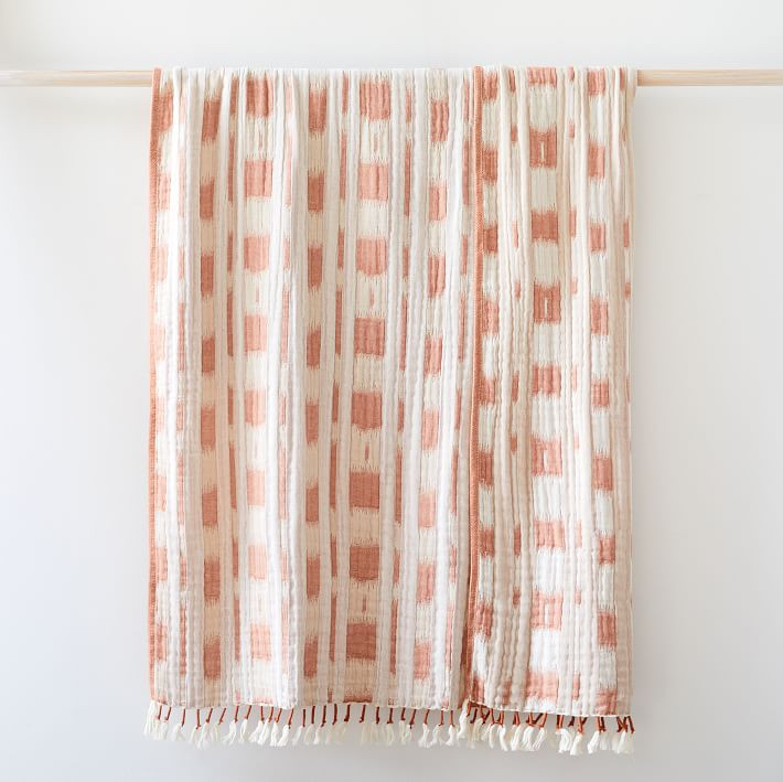 Ikat Stripe Throw | West Elm (US)