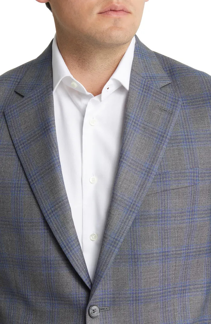 Tailored Fit Plaid Wool Sport Coat | Nordstrom