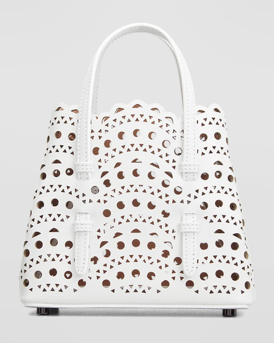 ALAIA Mina Mini Cutout Top Handle Bag | Neiman Marcus