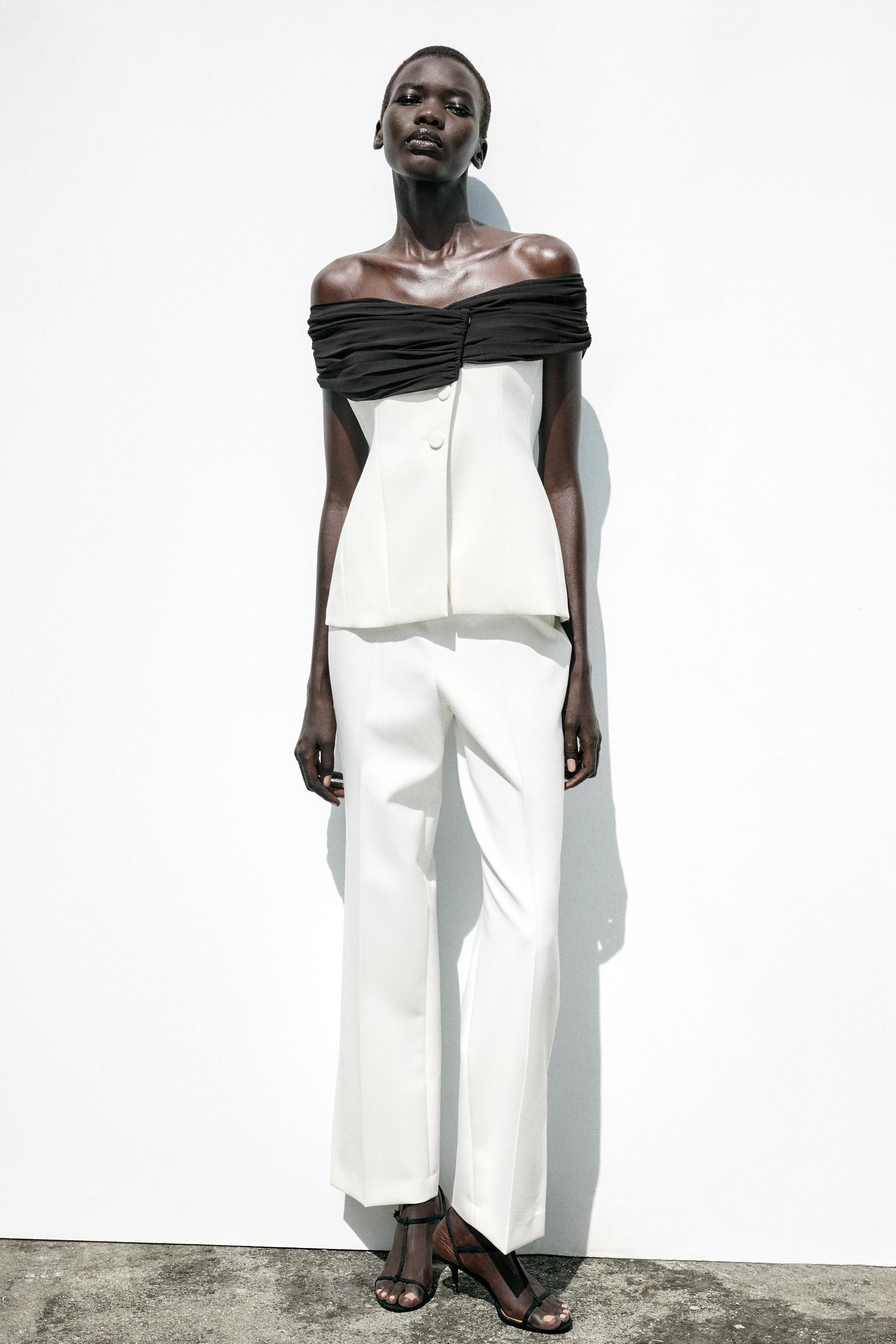 CONTRAST BUSTIER TOP | Zara US