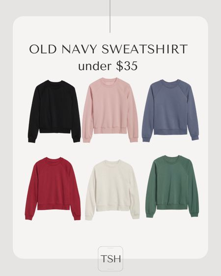 The perfect sweatshirt for fall!  Fall outfits, Old Navy, vintage sweatshirt  

#LTKSeasonal #LTKunder50 #LTKsalealert