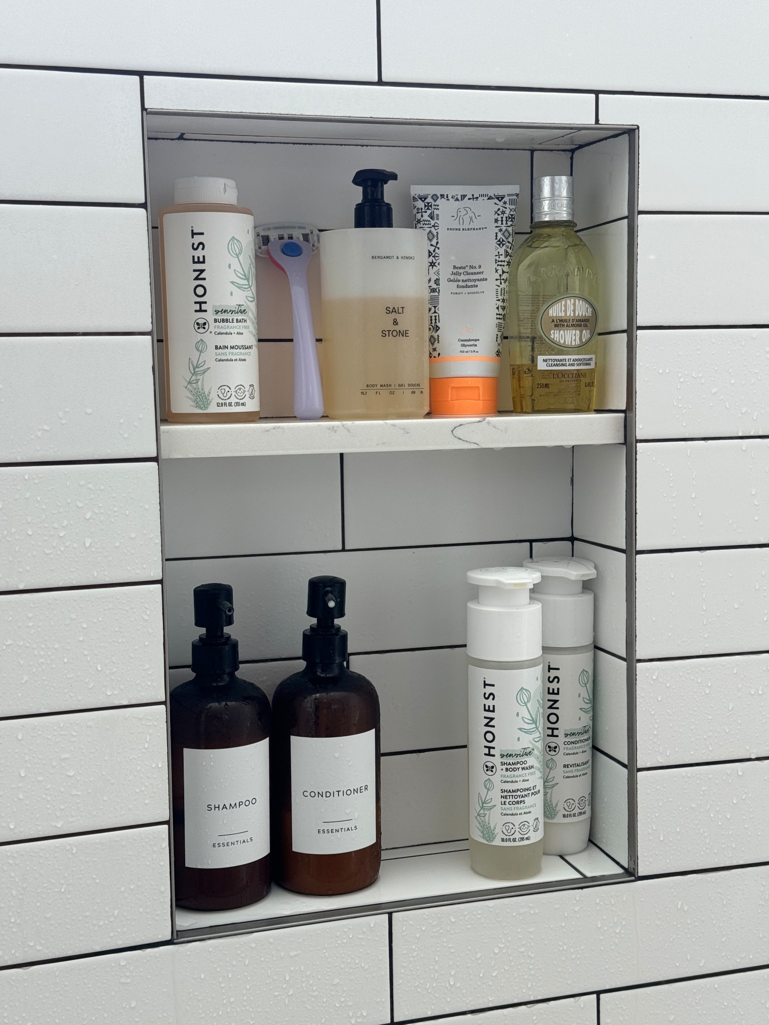 My shower products 💧