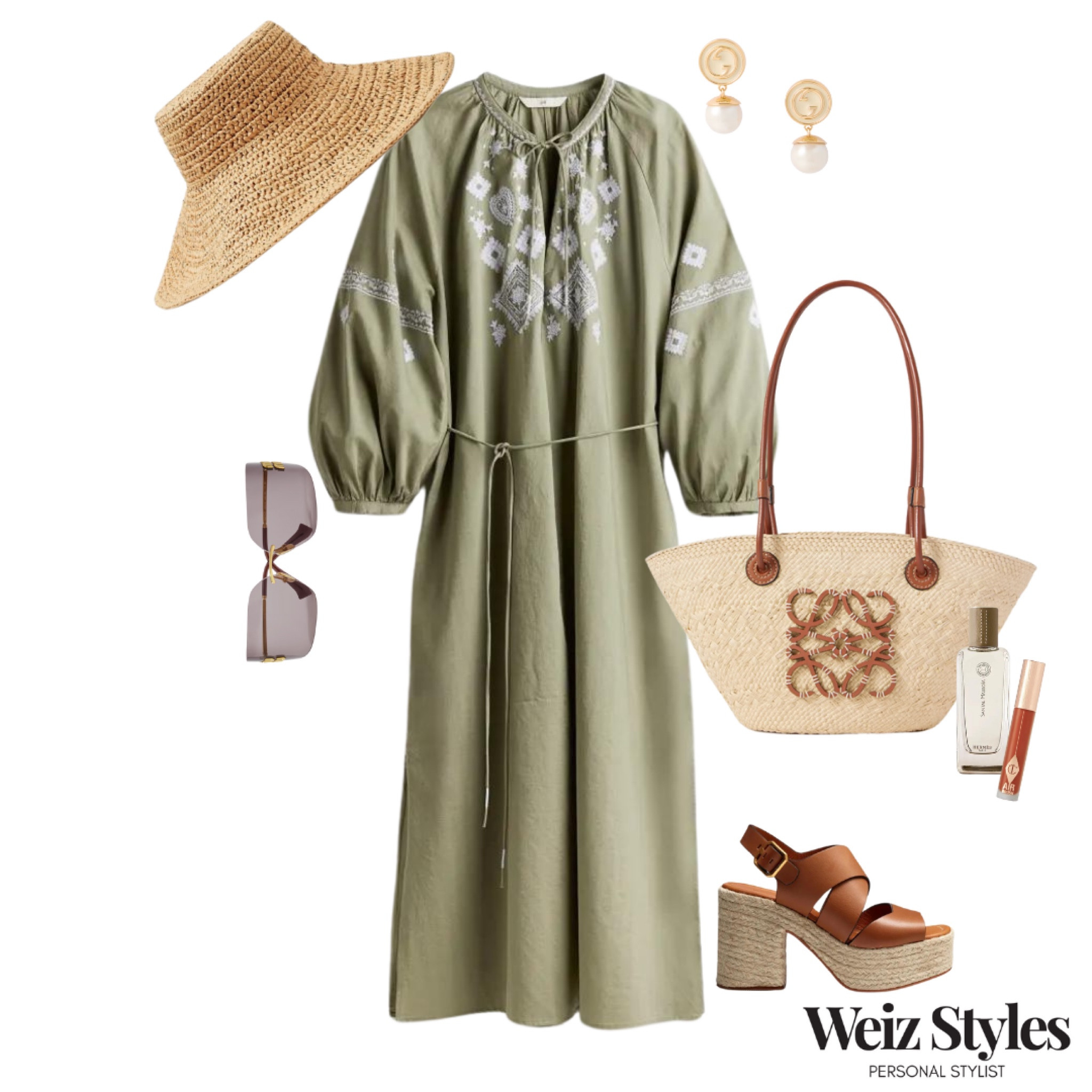 The sunshine is finally here ☀️ I don’t know about you, but I am loving it 💖 

Celebrating the sunny days with this fabulous casual chic outfit totally obsessing over this gorgeous summer dress 🫶🏻

Looking to elevate your wardrobe to feel fabulous everyday? I can help! Send an email to find out more 💌 hello@weizstyles.com 

Louise x

Straw, hat, summer, spring, green, khaki, dress, embroidery, maxi dress, high street, H&M, mango, net a porter, chic, elegant, effortless, casual, everyday outfit, stylist, personal styling, shopping, London, wardrobe, sunglasses, Gucci, Loewe, designer, handbag, brow , shoes, heels, sandals, earrings, gold, perfume, lipgloss, Charlotte tilbury, feminine, travel, holiday, ootd, outfit of the day, weiz styles, shop

#LTKstyletip #LTKsummer #LTKuk
