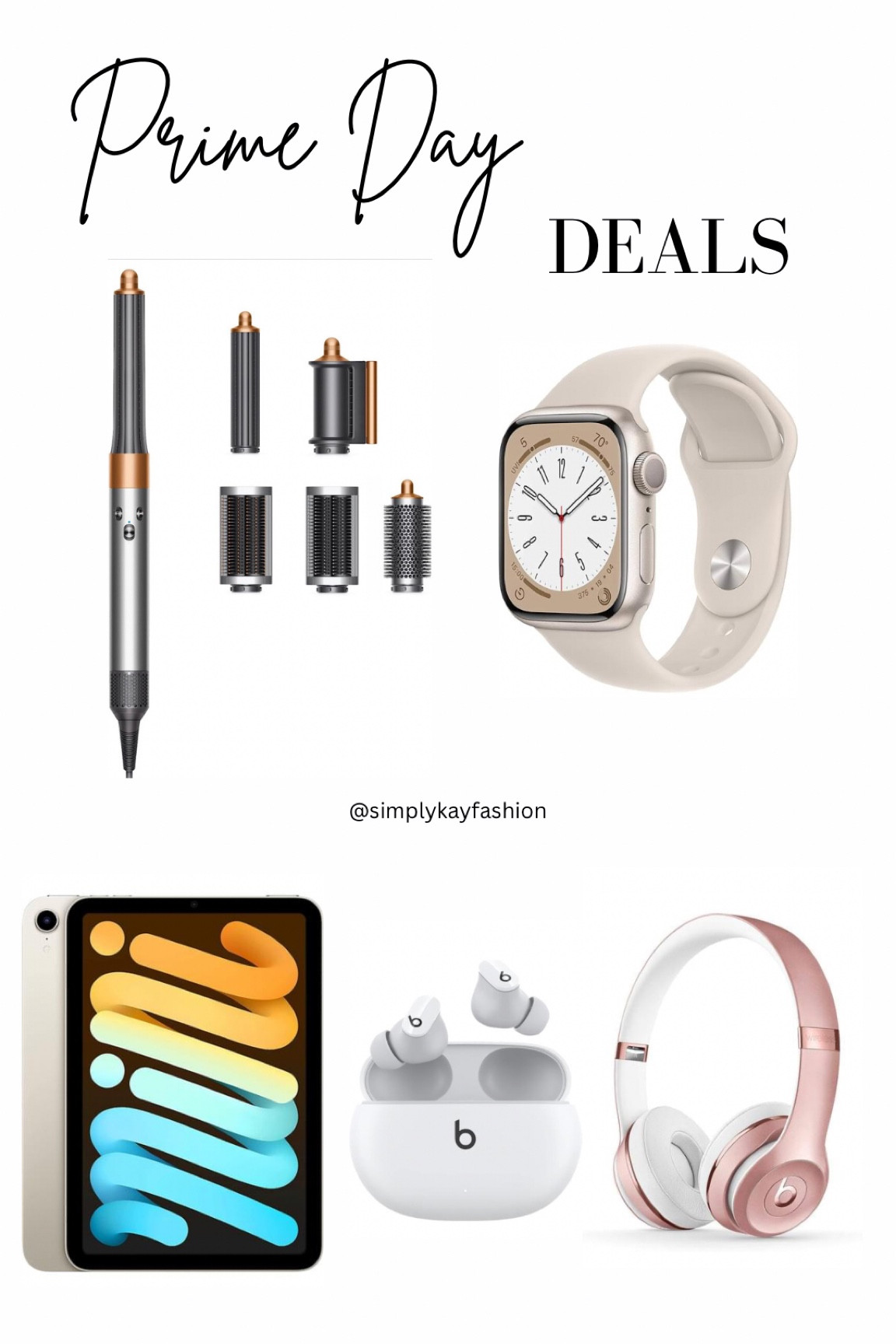 Amazon Prime Day Deals 
Apple Watch, Dyson Airwrap, IPad mini, beats headphones, earbuds, Christmas gift ideas

#LTKsalealert #LTKxPrimeDay