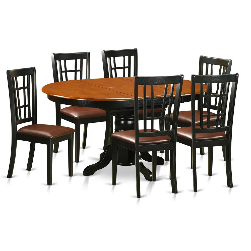 7 PC Dining room set-Dining Table and 6 Wooden Kitchen Chairs | Shop Simon