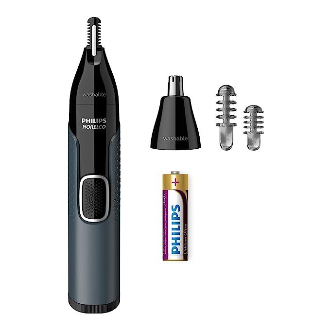Philips Norelco Nose Trimmer 3000, For Nose, Ears and Eyebrows, Black, NT3600/42 | Amazon (US)