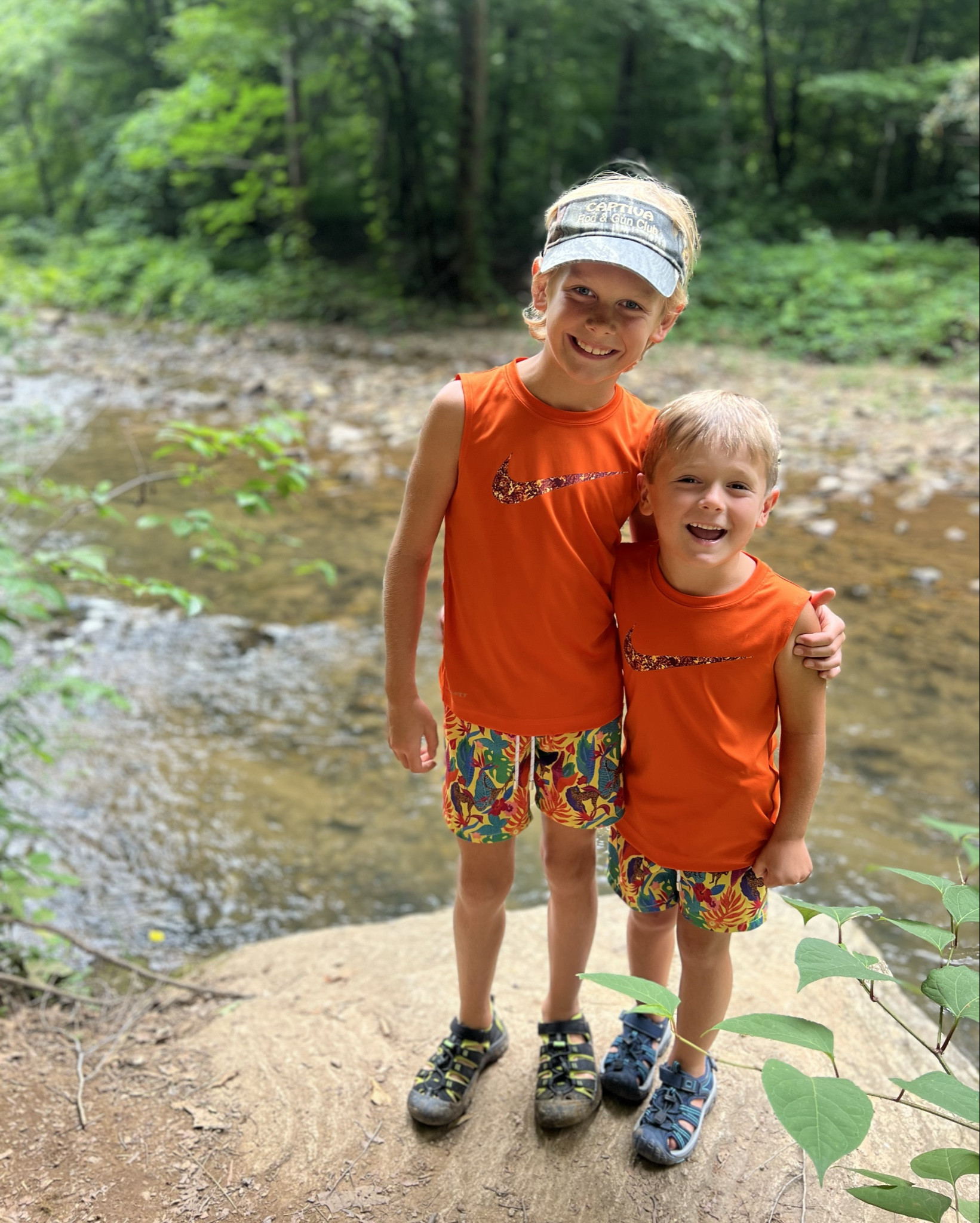 We have done ALOT of hiking waterfalls in the mountains & I have always bought these shoes for my boys. They offer the stability on uneven terrain, while still being able to get wet. 
Rebuying these for summer  

#LTKSaleAlert #LTKKids #LTKTravel