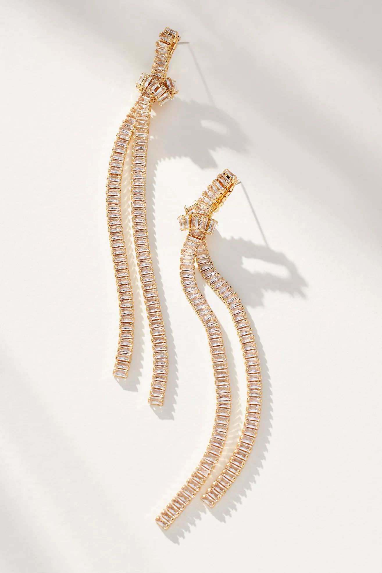 Crystal Knotted Drop Earrings | Anthropologie (US)