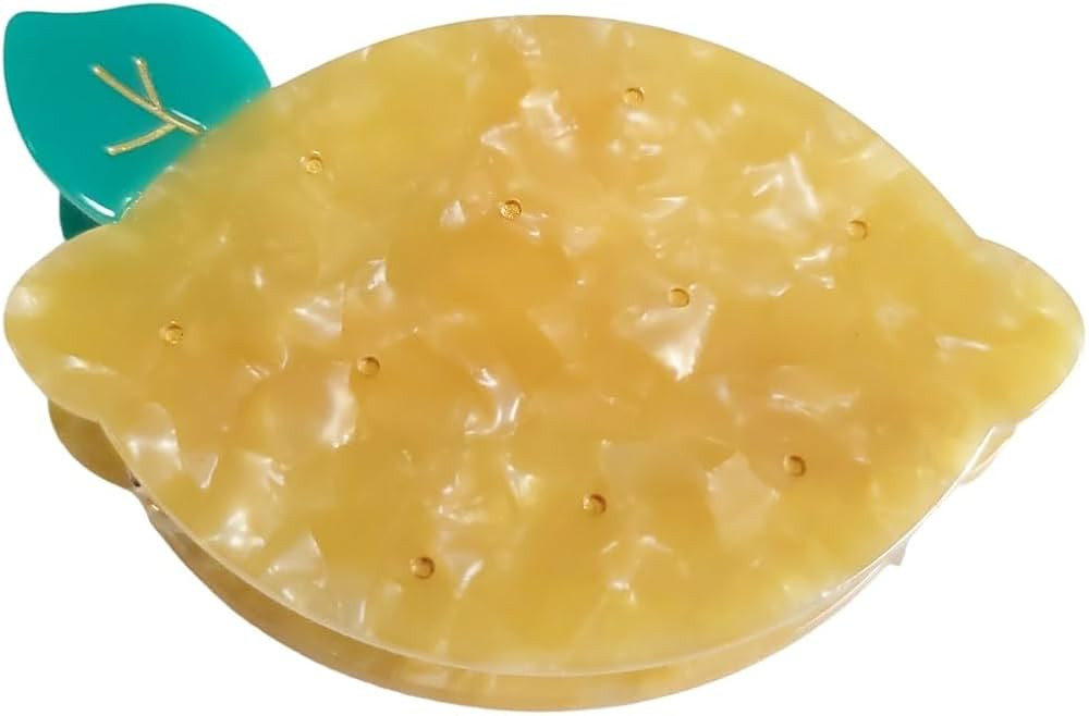 Lemon Claw Clips,Cellulose Acetate Hair Clips,Small Claw Clips for Women | Amazon (US)