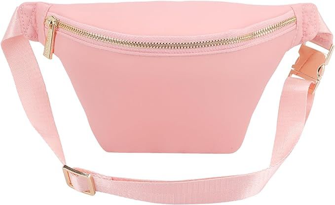 YogoRun Small Belt Bag Fanny Pack Nylon Waist Bag Mini Belt Bag SmallCrossbody Bag for Women Pink... | Amazon (US)