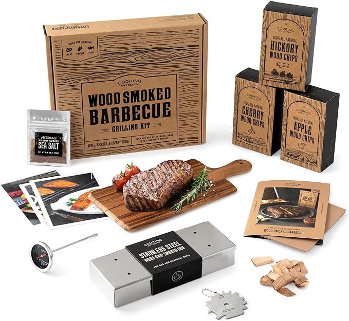 Co. | Wood Smoked BBQ Grill Set Gift for Men: Gift for Him, Boyfriend Gifts, & Gifts for Husband ... | Amazon (US)
