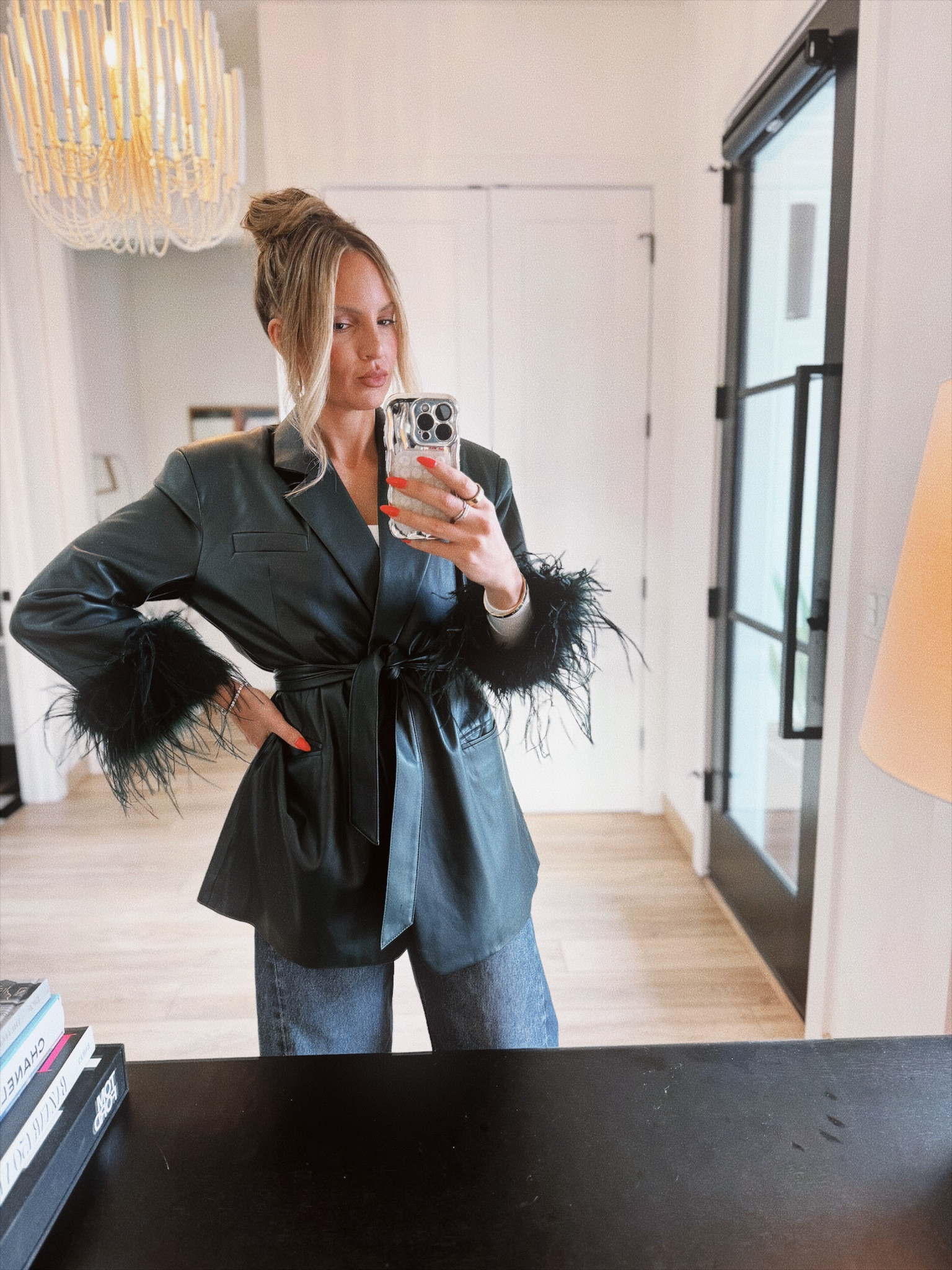 Wearing a sm in the jacket 

#LTKparties #LTKover40 #LTKstyletip