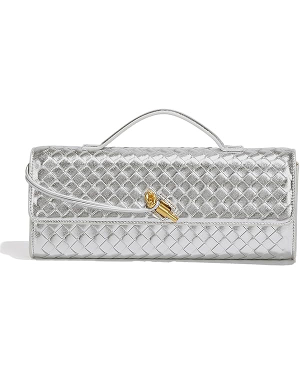 Evening Woven Handbag for Women Casual Fashion Crossbody Bags Vegan Leather Shoulder Handbag for ... | Amazon (US)