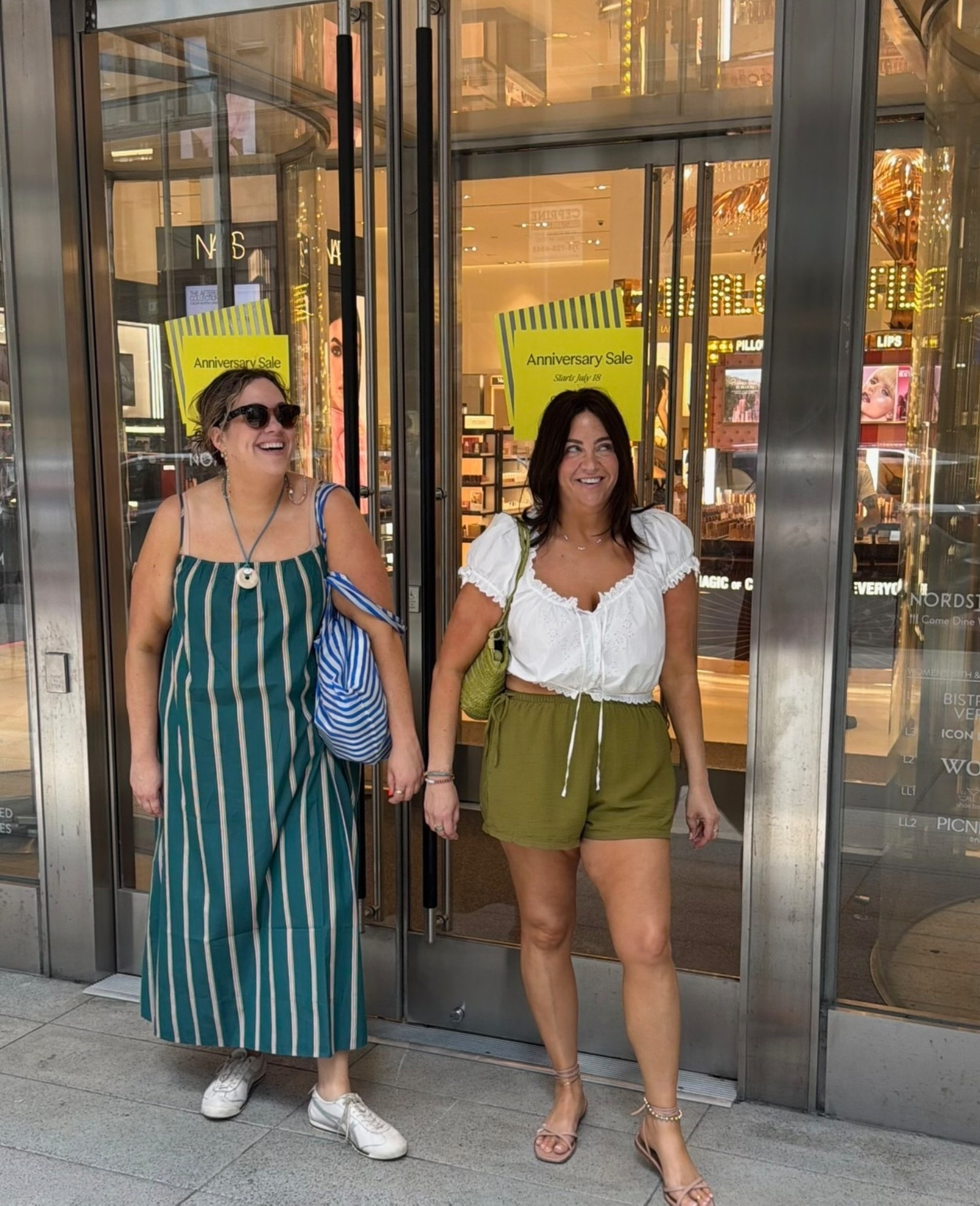 Our outfits. 

These sandals are worth the investment. Walked all over the world in them. These shorts are truly one of my most worn purchases of 2026.