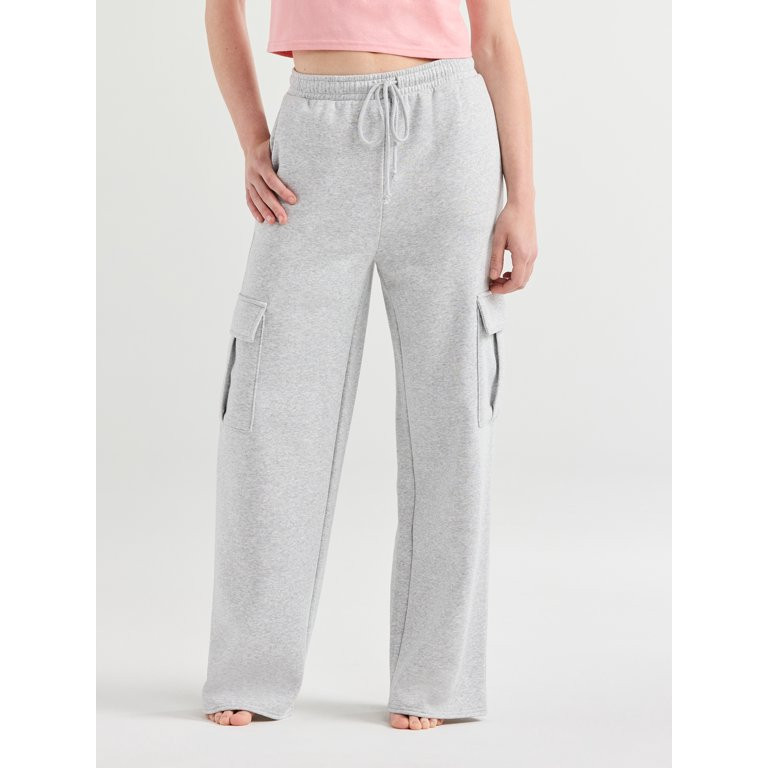 No Boundaries Women's Juniors Sleep Cargo Fleece Pants, 29" Inseam, Sizes XXS-3X | Walmart (US)