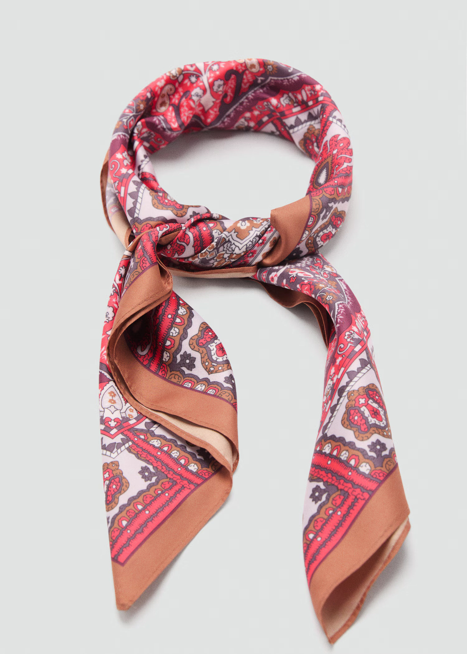 Printed satin scarf | Mango (US/MX/AU)