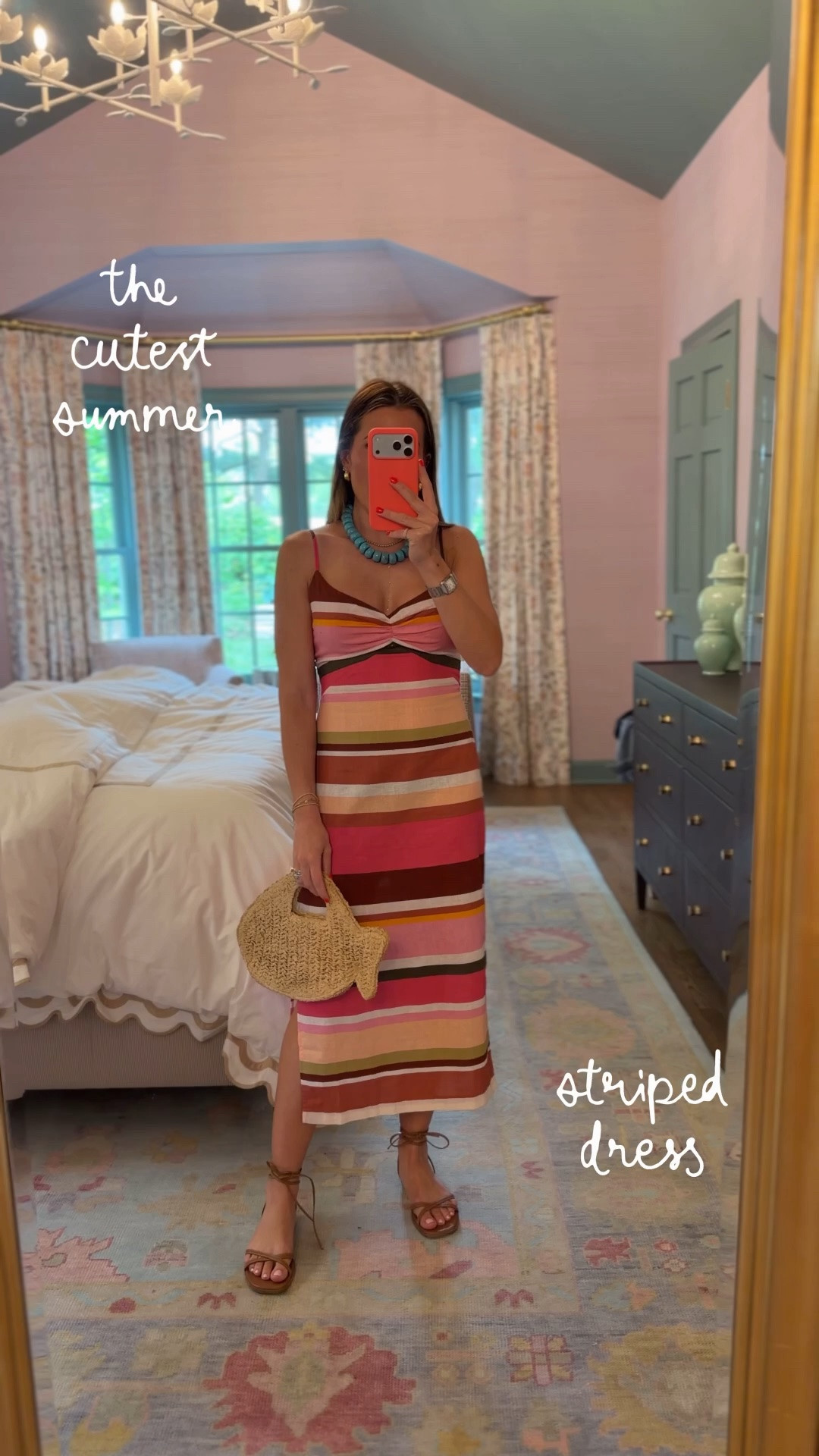 The cutesttttt striped linen dress — size DOWN! I’m in a 00petite, it runs very big. I’m 5’2