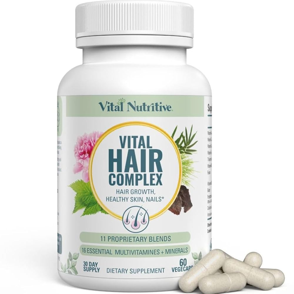 Vital Hair Complex – Biotin & Vitamin B Hair Vitamins for Women & Men – Supports Healthy Hair... | Amazon (US)