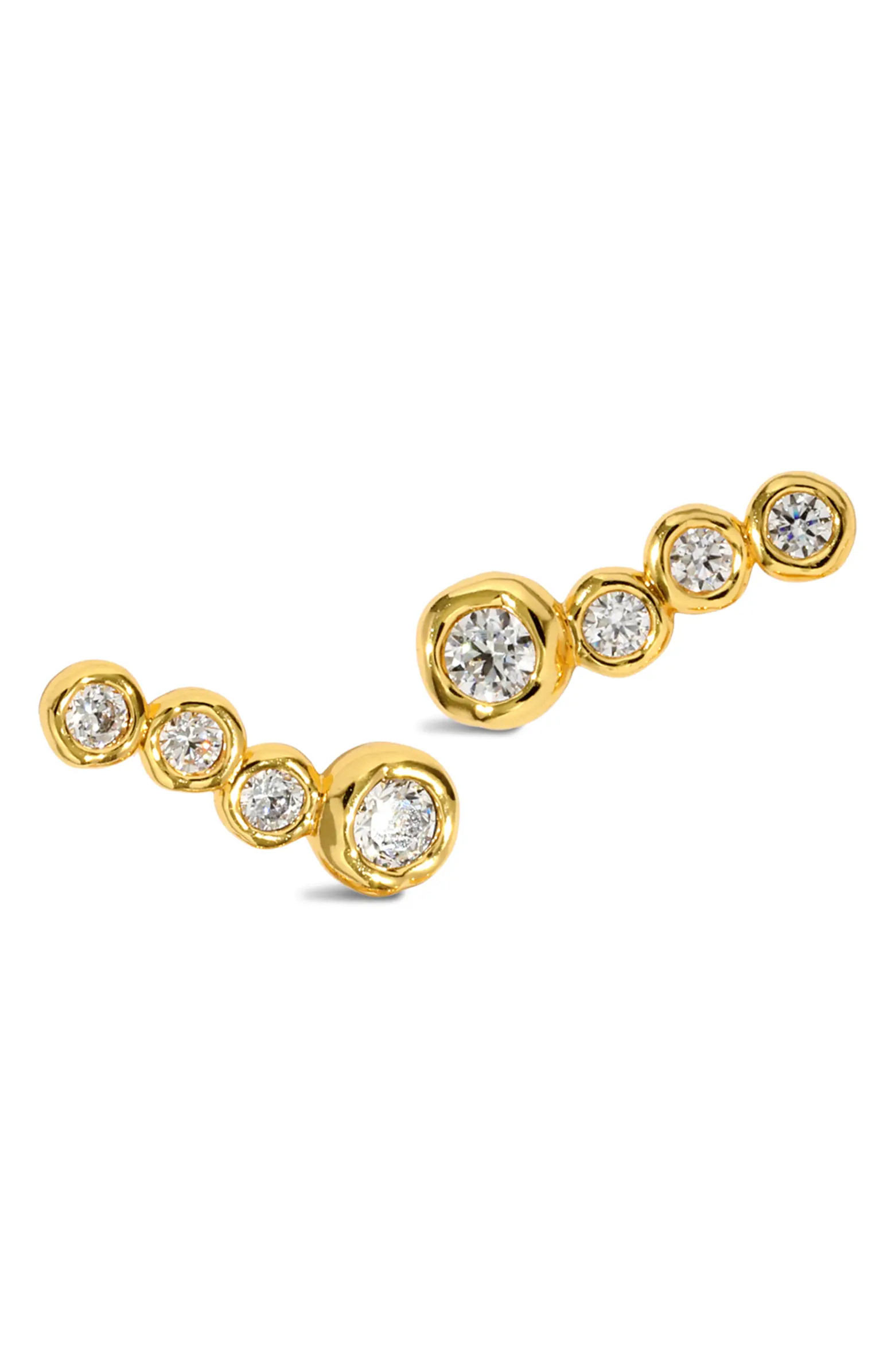 Asterales Cubic Zirconia Bar Earrings | Nordstrom