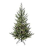 Puleo International 4.5' Natural Fir Artificial Christmas Tree with 250 Lights, Green | Amazon (US)