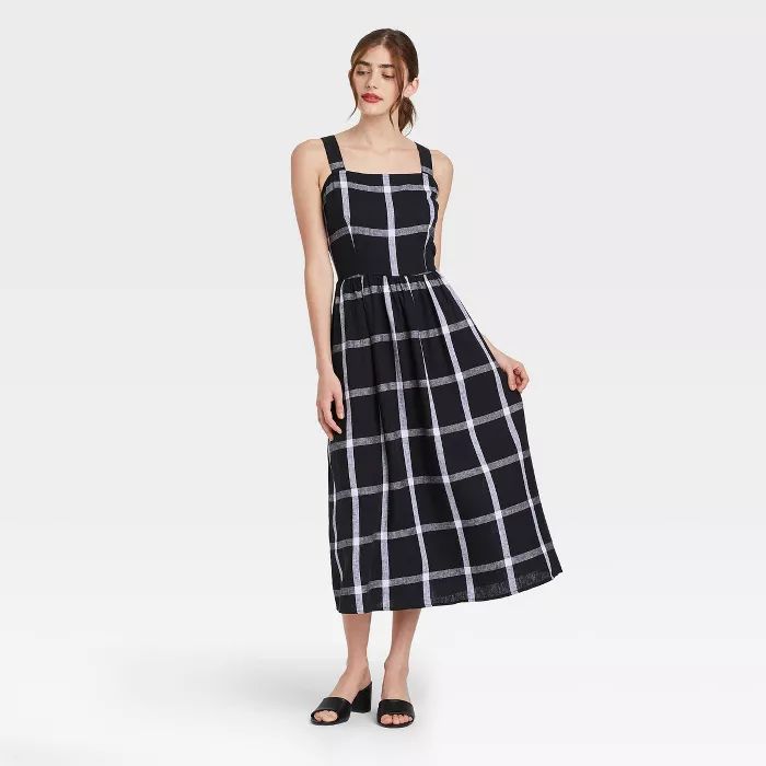 Women's Striped Sleeveless Buckle Back Dress - Who What Wear™ | Target