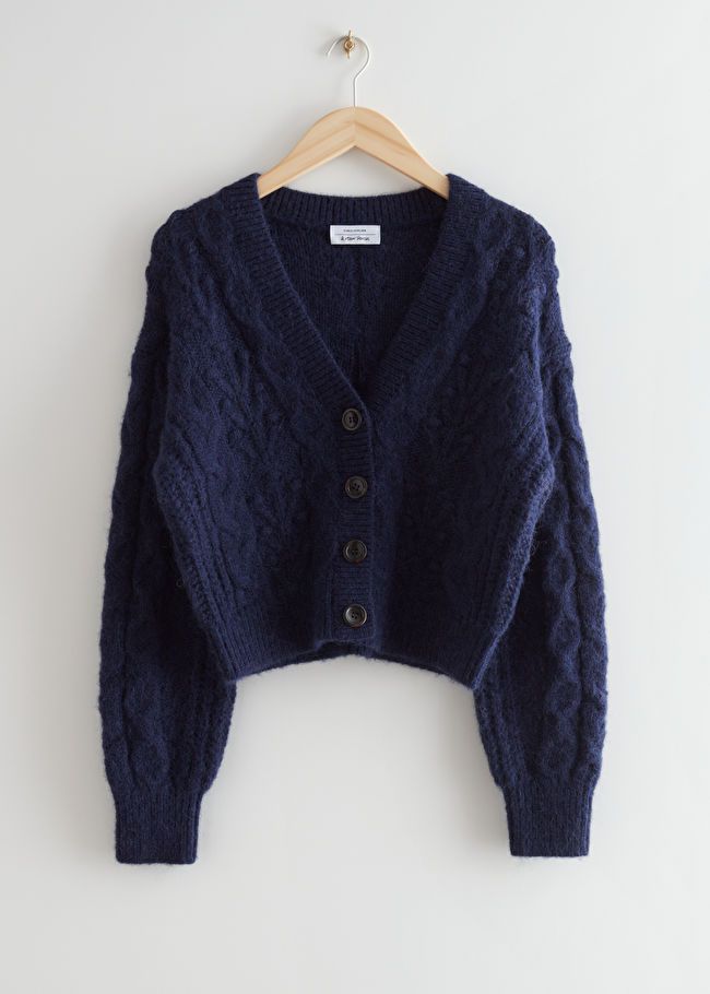 Cable Knit Wool Cardigan | & Other Stories US