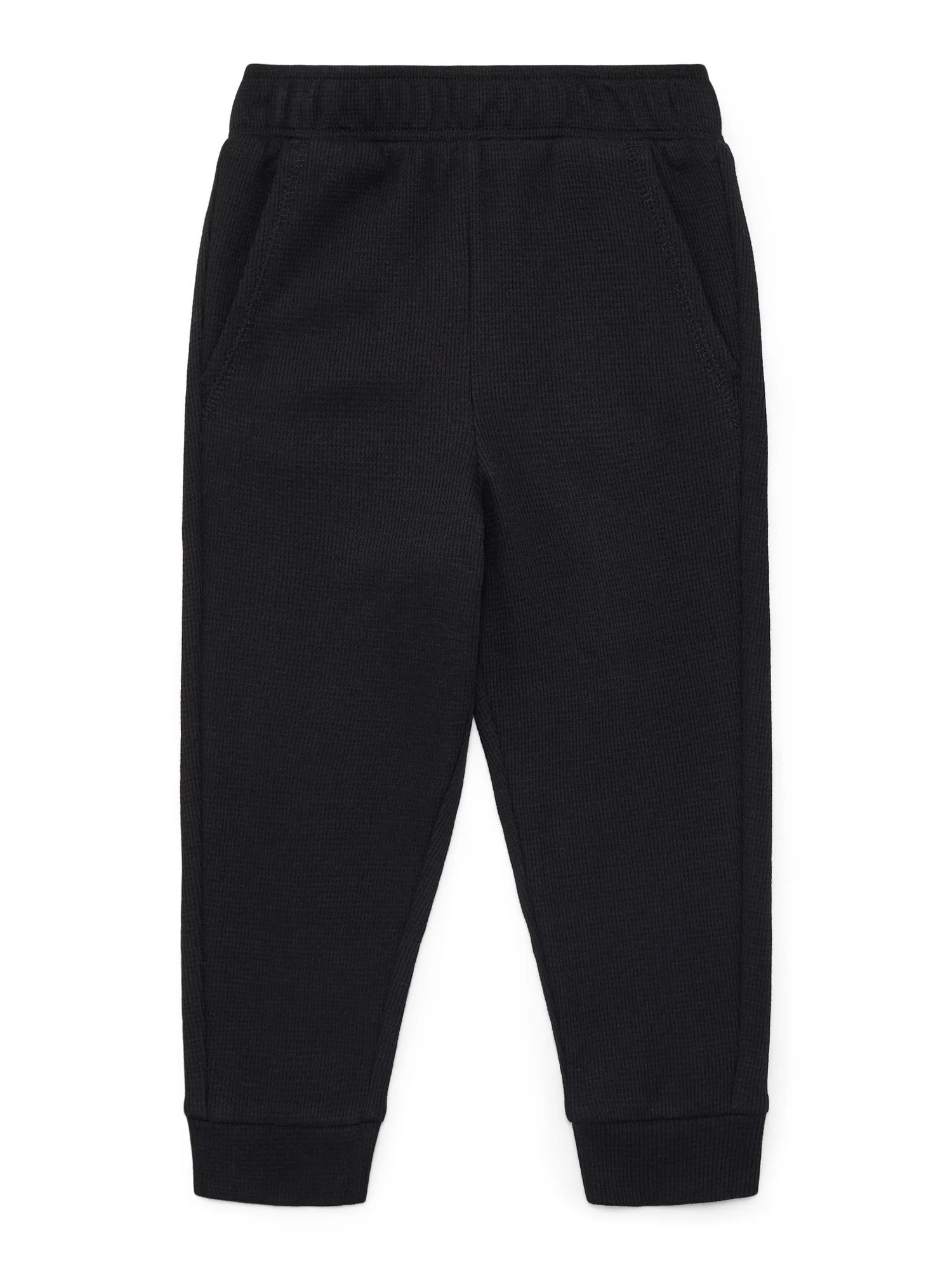 Garanimals Toddler Boys Holiday Solid Micro Thermal Joggers, Sizes 18M-5T | Walmart (US)