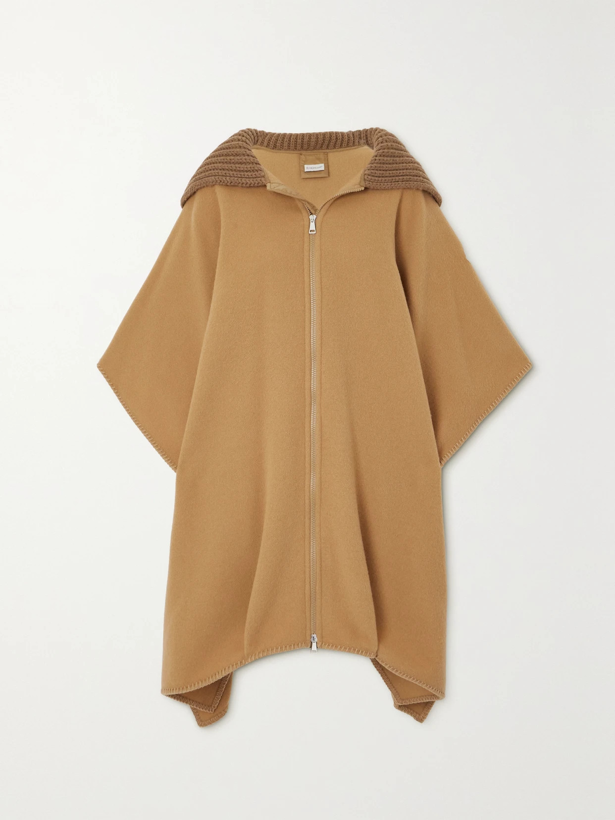 Moncler - Wool Cape - Brown | NET-A-PORTER (US)