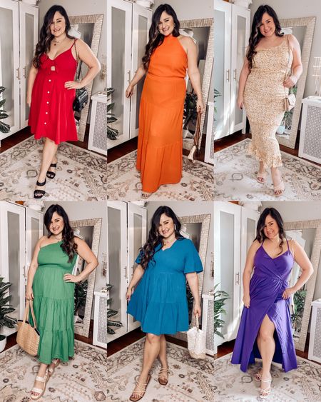 A fun summer dress for every color in the rainbow 🌈 Wearing an L in all except an XL in the yellow! 

Maxi dress, red dress, orange dress, yellow dress, green dress, blue dress, purple dress 

#LTKFind #LTKtravel #LTKcurves